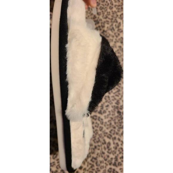 Seranoma Jamie Women's Open Toe Two Tone Fluffy Bedroom Anti Slip Slipper 9 (AH) - Picture 5 of 6